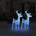 thumbnail image 1 of Christmas Reindeers 2 pcs Blue 80 LEDs Acrylic, 1 of 7