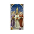 thumbnail image 1 of Christmas Religious Door Cover Flag – 70.87x35.43in Polyester Banner Featuring Savior, Mary, Angels & Three Kings for Holiday Porch & Celebration Decor, 1 of 5