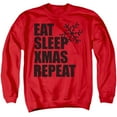 thumbnail image 1 of Christmas Repeat Unisex Adult Crewneck Sweatshirt, 1 of 5