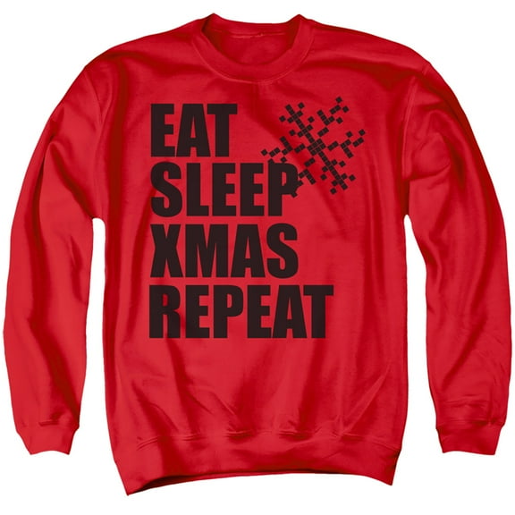 Christmas Repeat Unisex Adult Crewneck Sweatshirt