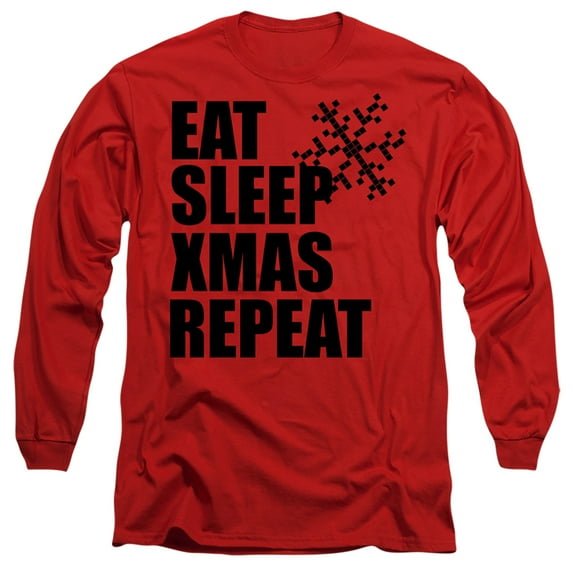Christmas Repeat Unisex Adult Long-Sleeve T Shirt