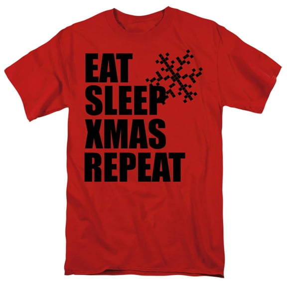 Christmas Repeat Unisex Adult T Shirt
