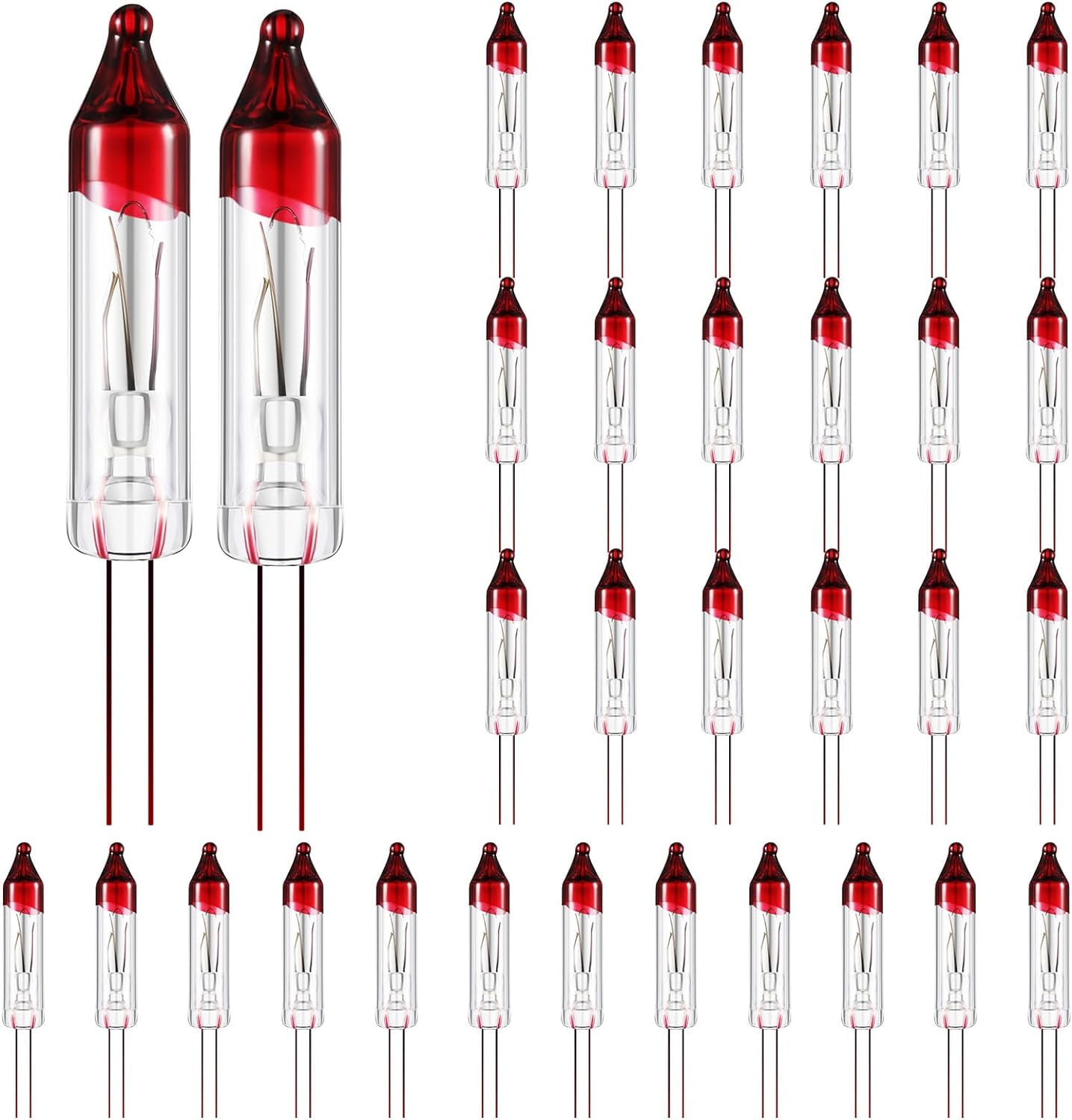 Christmas Replacement Mini Light Bulbs Bulk 100 Pcs 0.17A Bulb