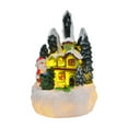thumbnail image 1 of Christmas Resin Gingerbread House, Christmas Village Figurine, Lighted Santa Claus Snowman Ornaments with Music and LED Lights, Small Collectable Holiday Decoration for Home and Kids, 1 of 4