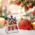 thumbnail image 1 of Christmas Resin Luminous House, Christmas Decorative Ornaments, Glowing Christmas Village Tabletop Decor, Colorful Resin Small House with Warm Light for Holiday Vistas, 1 of 7