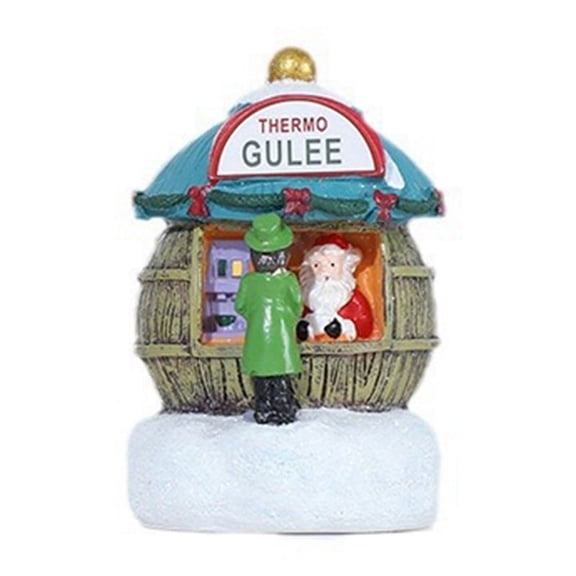 Christmas Resin Small House Christmas Hotel Shopping Mall Counter Decoration Christmas Children'S Gift C