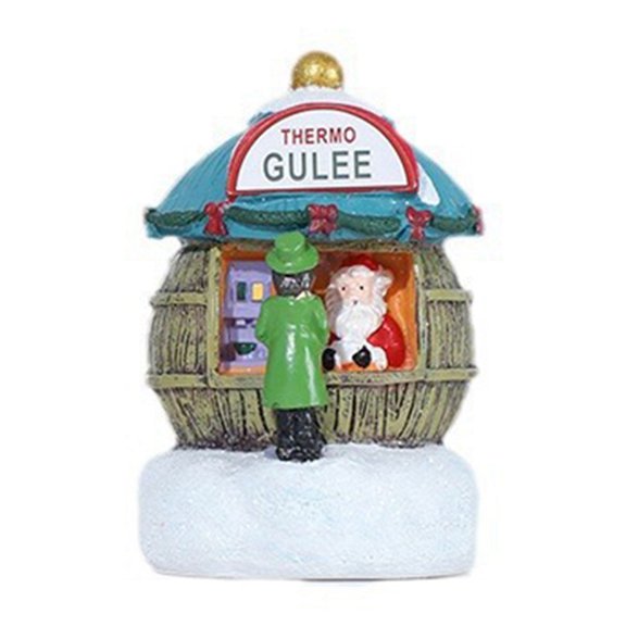 Christmas Resin Small House Christmas Hotel Shopping Mall Counter Decoration Christmas Children'S Gift B