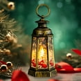 thumbnail image 1 of Christmas Retro Portable Night Light with LED – Decorative Lantern for Holiday Parties, Kids Bedroom, Gifts – Santa Claus & Snowman Design, 1 of 6