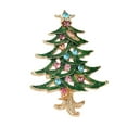 thumbnail image 1 of Christmas Rhinestone Christmas Tree Brooches Unisex Pin\NEW Botanical Y7F4, 1 of 8