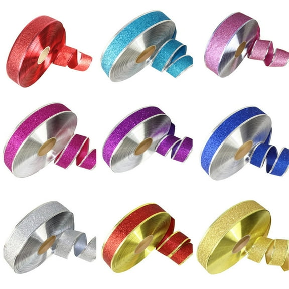 Christmas Ribbon under $5! Bzdzmqm 2m Christmas Gold Vermicelli Ribbon, Christmas Tree Ribbon And Satin Decoration, Metallic Fringe Garland For Gift Wrapping, Holiday Party Decor Supplies, Festive