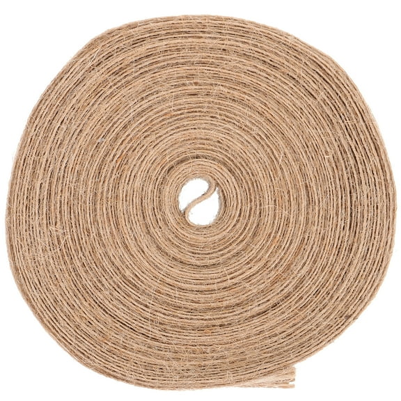 Christmas Ribbon Burlap Wired Jute Rope Thanks Giving Decoration Wedding Desktop