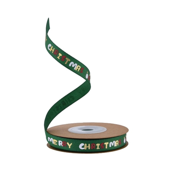 Christmas Ribbon Cute for Gift Packaging Christmas Patterned Wrapping Ribbon Style E