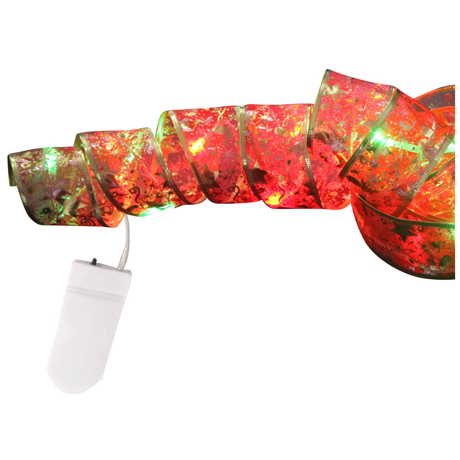 Christmas Ribbon Fairy Lights Christmas LED Lights Double Ribbon String