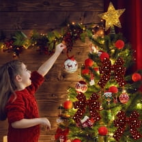 Christmas Ribbon Roll for Tree & Gift Wrapping, 78.7 x 0.98 Premium Cloth Ribbon Bows for Crafts, Holiday Decorations and Party Ambiance Supplies,Pink