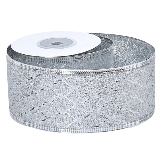 Christmas Ribbon Wired 30ft Length DIY Decorative Multipurpose Greeting Cards Double Sided Gifts Wrapping Ribbon Xmas Ribbons Plaid 6cm