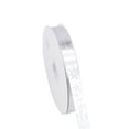 thumbnail image 1 of Christmas Ribbon Wired Hot Stamping Silver 900in with "Happy Holiday" Cyrillic Text for Holiday Tree Wreath Bow Making Craft Decor by OVFUIZ, 1 of 7