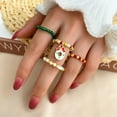 thumbnail image 1 of Christmas Rice Bead Ring 4 Pieces Set, 1 of 2