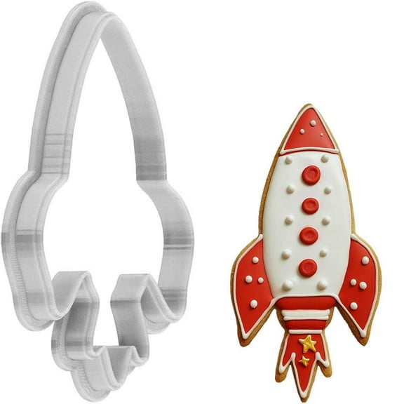 Christmas Rocket Cookie Cutter 4 Inch Made in USA by WONDERTORY