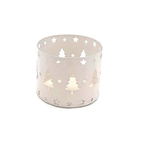 Christmas Romantica Elk Iron Tealight Candle Holder Cutouts Metal Candlestick Ornaments Desktop Decorative for Living Room Bedroom