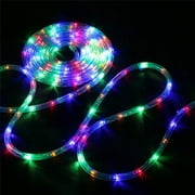 Christmas Rope Lights Outdoor 39ft 100 LED USB Plug in Remote Control Fairy String Lights 8 Modes Tube Lights for Indoor Outdoor Tree Home Decorations (Multicolor)