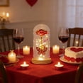thumbnail image 1 of Christmas Rose Gifts for Women Birthday Gift Galaxy Glass Rose Forever Eternal Crystal Flower Light Up Roses in Glass Dome with Butterfly Xmas Gifts for Women Mom Grandma Wife Her Sister Red, 1 of 6
