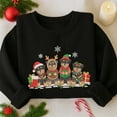 thumbnail image 1 of Christmas Rottweiler Embroidered Sweatshirt, Christmas Reindeer Santa Elves Dog Embroidered Shirt, Merry Christmas, Winter Gift, 1 of 5