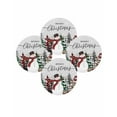 thumbnail image 1 of Christmas Round Placemats Set of 4 Snowman Place Mats Washable Woven Placemat Merry Christmas Tree Gray Circle Braided Table Mat for Kitchen Dining Table Party Home Decor 15 Inch, 1 of 8