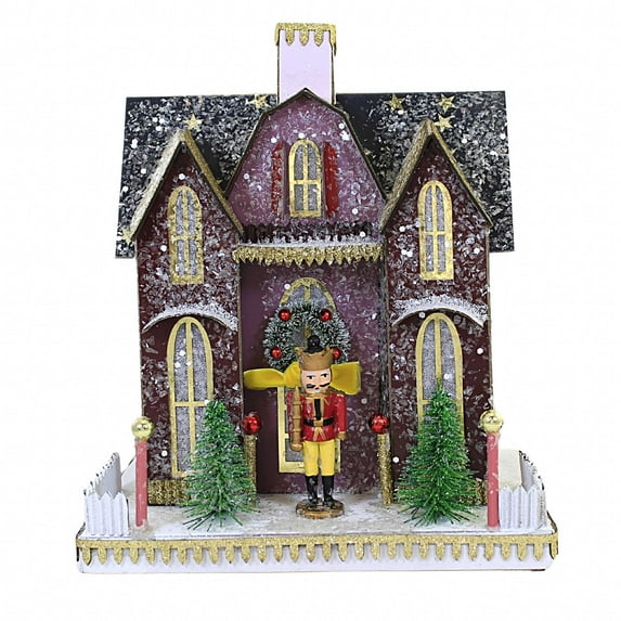 Christmas Royal Nutcracker Cottage Putz Village Light Up Retro Hou315