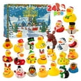 thumbnail image 1 of Christmas Rubber Ducks Holiday 24 Days Countdown Advents Calendar Stylish Holiday Countdown Present Box Ducks Figures Kit, 1 of 9