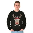 thumbnail image 1 of Christmas Rudolph Reindeer Stitch Sweatshirt for Men or Women Brisco Brands S, 1 of 6