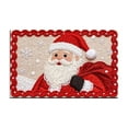 thumbnail image 1 of Christmas Rug 40x60cm Colorful Santa Claus Pattern Decorative Doormat for Entryway Knitted Floor Mat Home Holiday Decoration (Red), 1 of 6