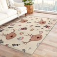 Christmas Rug 6X8 Area Rug Cartoon Elk Rugs For Bedroom Living Room
