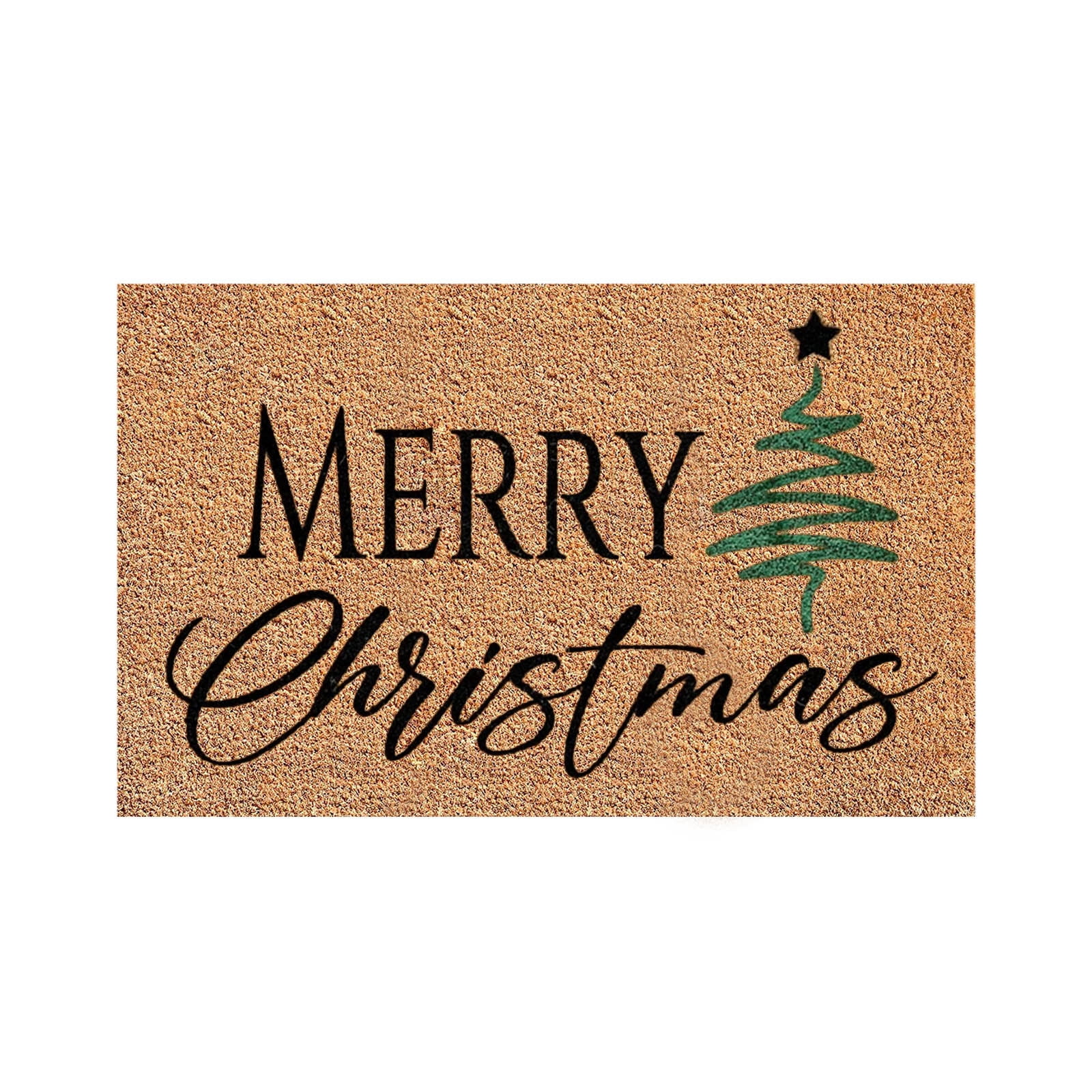 Christmas Rug Carpets Outdoor Straw Rug Christmas Decoration Door Mat