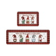 thumbnail image 1 of Christmas Rug Christmas Kitchen Mats Set of 2, Christmas Decorations for Home Non Slip Backing Winter Holiday Kitchen Rug Kitchen Floor Mat Xmas 40x60+40x120cm, 1 of 6