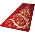 thumbnail image 1 of Christmas Rug Door Mat Runner Flannel Carpet for Entrance/Living Room/Bedroom/Bathroom Washable Non Slip Welcome Entrance Rug, 1 of 8