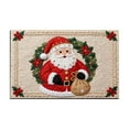 thumbnail image 1 of Christmas Rug Winter Santa Claus Floor Mat 40x60cm for Bedroom Kitchen Bathroom Entryway Rugs Low Pile for Entrance Festive Home Decor (A), 1 of 6