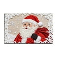 thumbnail image 1 of Christmas Rug Winter Santa Claus Floor Mat 40x60cm for Bedroom Kitchen Bathroom Entryway Rugs Low Pile for Entrance Festive Home Decor (C), 1 of 6