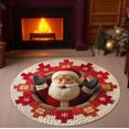 thumbnail image 1 of Christmas Rugs 3D Optical Illusion Round Area Rugs, Washable Plush Door Mats Christmas Decorations, Exquisite Velvet Christmas Doormats for Living Room Bedroom Holiday Home Decor, 1 of 3