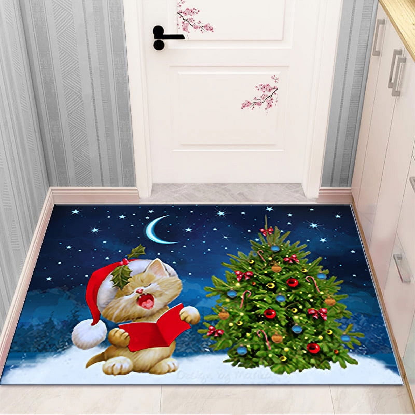 Christmas Rugs Christmas Mats Merry Christmas Decorative Holiday Rugs