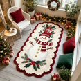 thumbnail image 1 of Christmas Runner Rug, 47.2 Inch Snowman Floor Mat, Holiday Decoration for Bedroom Fireplace Entryway A, 1 of 8