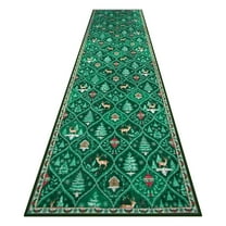 Christmas Runner Rug for Hallways Kitchen Rug Non Slip 20x 62in Washable Rugs with Rubber Backing Soft Floral Carpet Runner for Hallways, Kitchen, Laundry, Bedroom, Bathroom