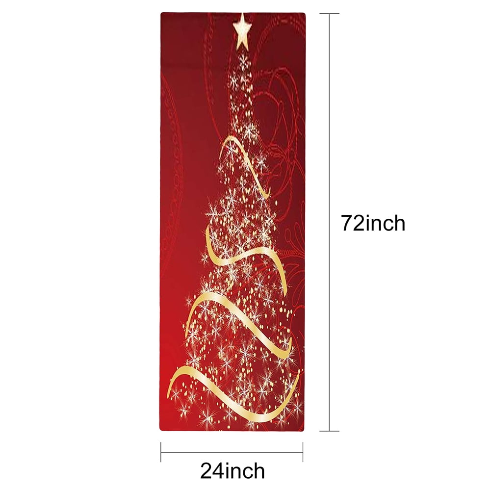 Christmas Runner Rug Santa Claus Area Rug for Bedroom Living Room, Anti
