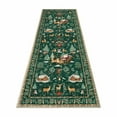 thumbnail image 1 of Christmas Runner Rug – Washable Non-Slip Rug for Hallway, Kitchen, Bathroom – Soft Faux Wool Christmas Carpet for Kids & Pets, 1 of 5