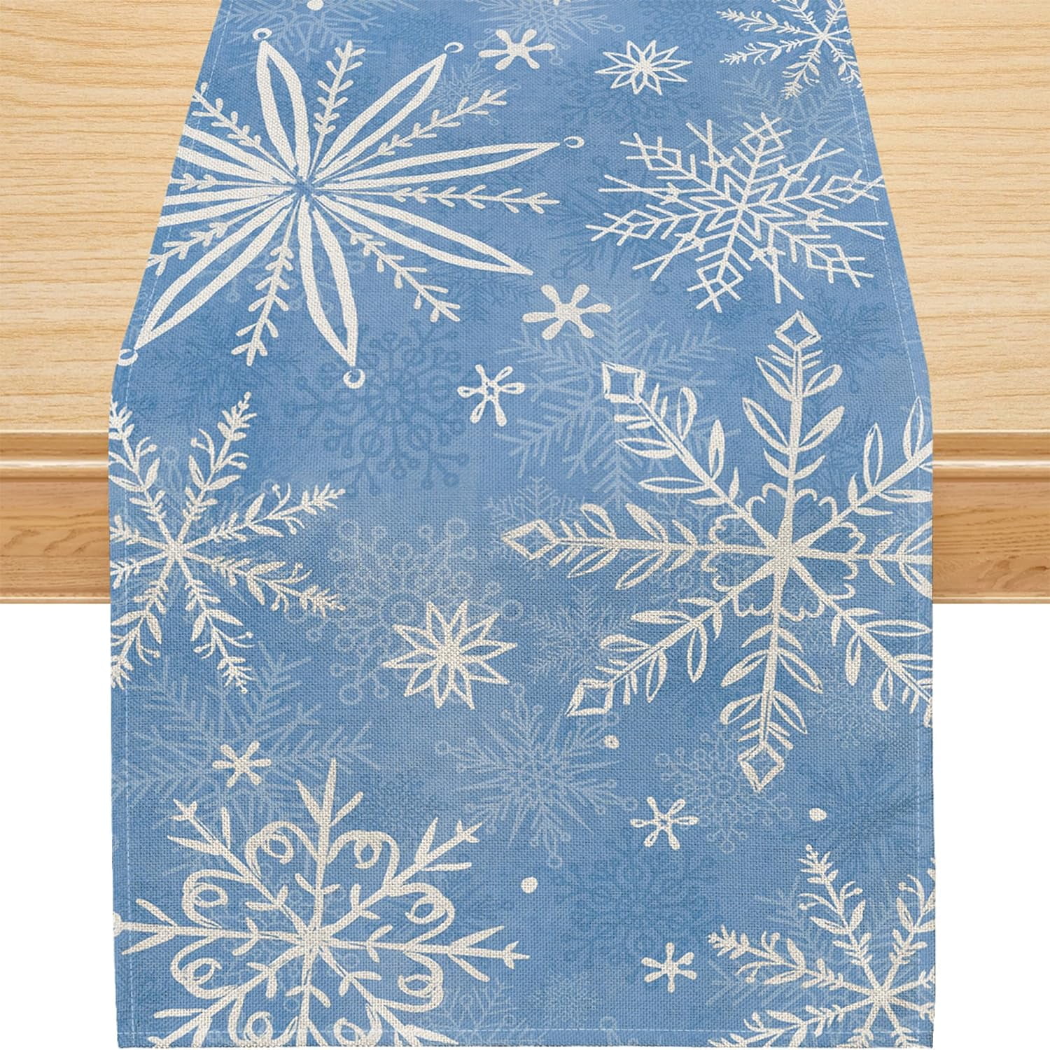 Christmas Runner for Table, Christmas Table Runner, Snowflakes Table
