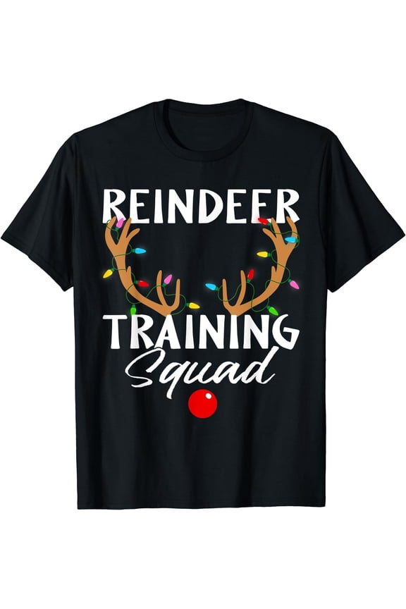 Christmas Running Reindeer Runner Training Squad Team Gifts T-Shirt