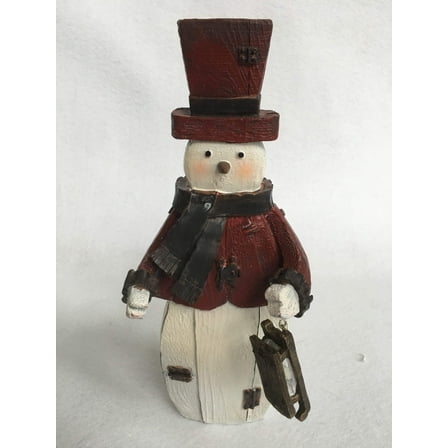 Christmas Rustic Santa, Snowman with Sled or Metal Arms