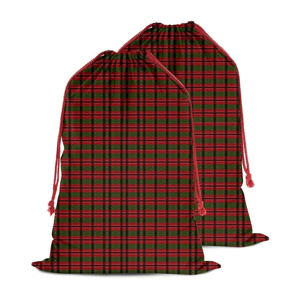 Christmas Sack – 28" X 20" Canvas Gift Bag with Drawstring, Full Print Polyester Santa Sack, Durable Reusable Xmas Gift Bag for Holiday, Party & Storage