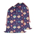 thumbnail image 1 of Christmas Sack – 28" X 20" Canvas Gift Bag with Drawstring, Full Print Polyester Santa Sack, Durable Reusable Xmas Gift Bag for Holiday, Party & Storage, 1 of 5