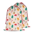 thumbnail image 1 of Christmas Sack – 28" X 20" Canvas Gift Bag with Drawstring, Full Print Polyester Santa Sack, Durable Reusable Xmas Gift Bag for Holiday, Party & Storage, 1 of 5