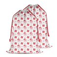 thumbnail image 1 of Christmas Sack – 28" X 20" Canvas Gift Bag with Drawstring, Full Print Polyester Santa Sack, Durable Reusable Xmas Gift Bag for Holiday, Party & Storage, 1 of 5